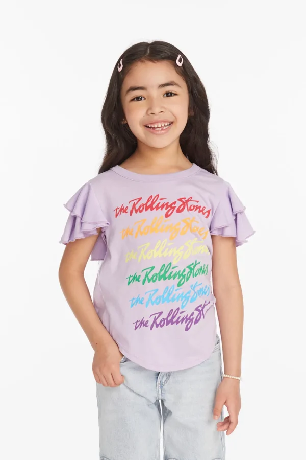 New Rolling Stones Rainbow Script Girls Tee Women/Kids Girls | Music
