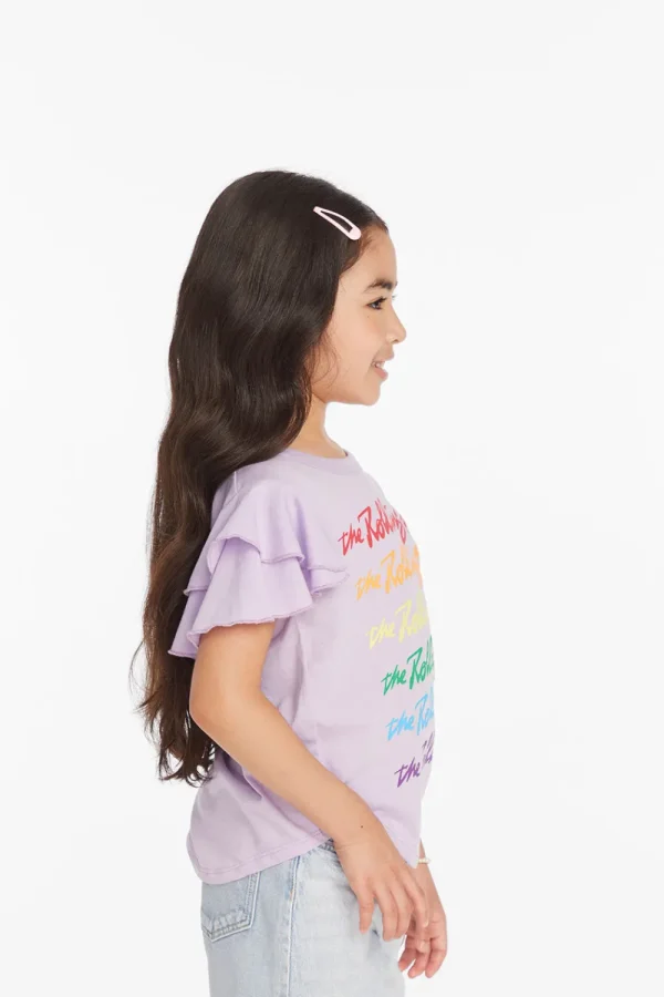 New Rolling Stones Rainbow Script Girls Tee Women/Kids Girls | Music