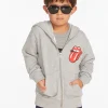 Cheap Rolling Stones Script Logo Boys Zip-up Hoodie Women/Kids/BOY Boys | Music