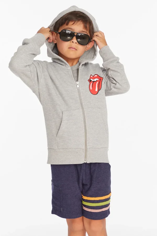 Cheap Rolling Stones Script Logo Boys Zip-up Hoodie Women/Kids/BOY Boys | Music
