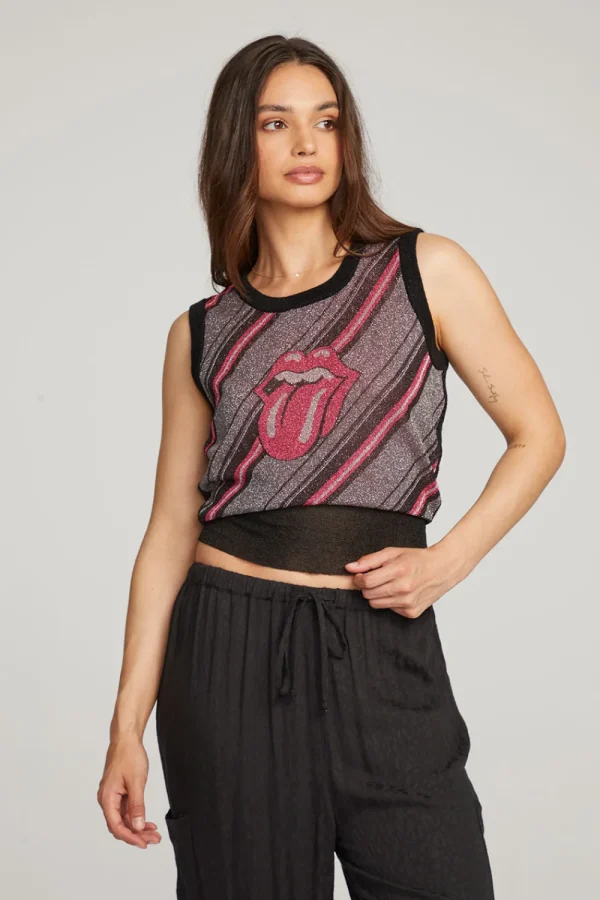 Cheap Rolling Stones Tongue Stripes Women Loungewear | Music