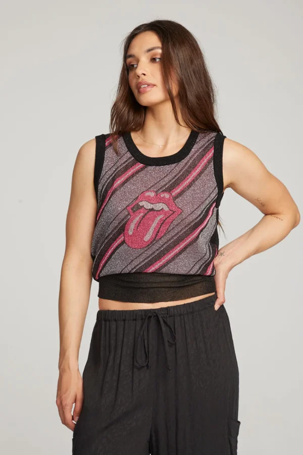 Cheap Rolling Stones Tongue Stripes Women Loungewear | Music