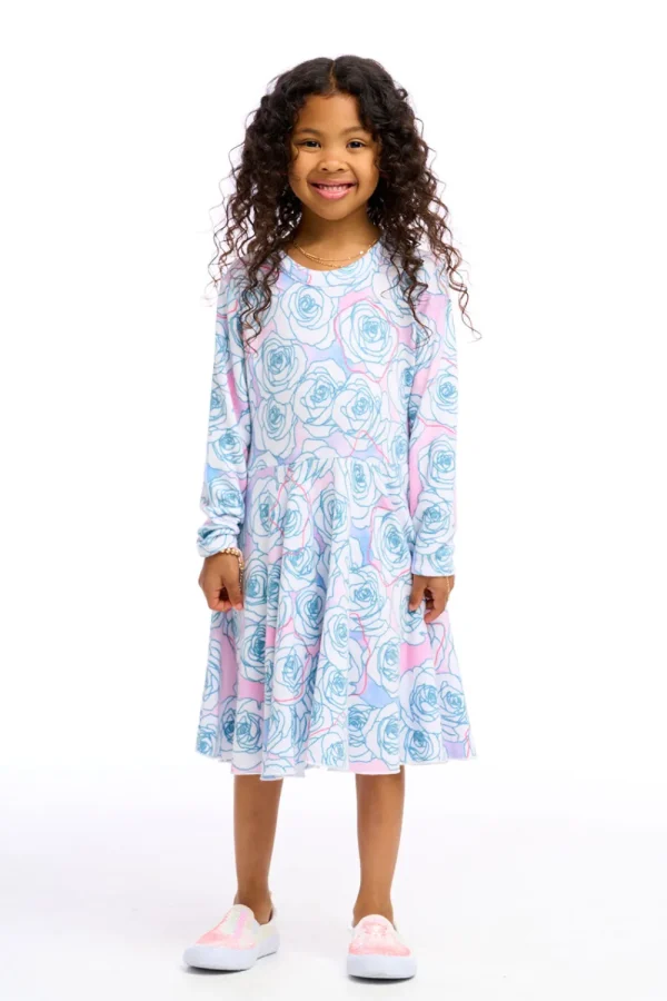 Clearance Rose Tie Dye Kids Girls