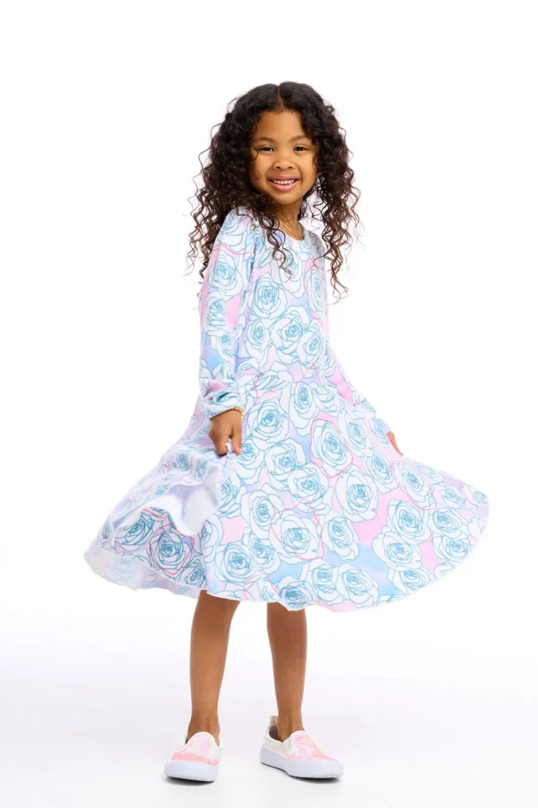 Clearance Rose Tie Dye Kids Girls