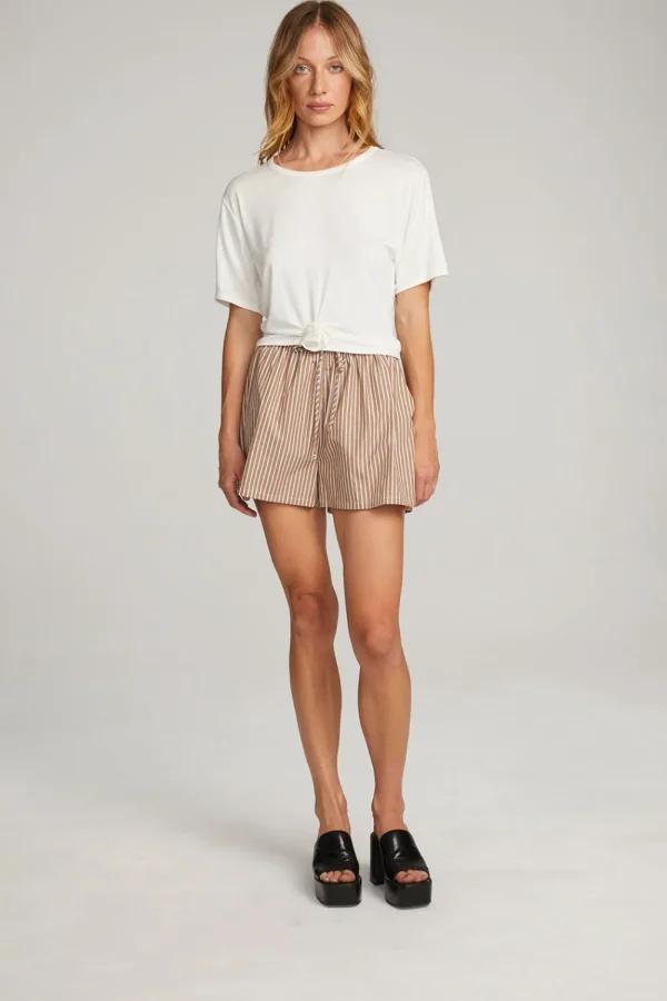 New Rosebud White Tee Women Loungewear | Tops