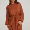 Store Saddle Whiskey Mini Dress Women Loungewear | Dresses