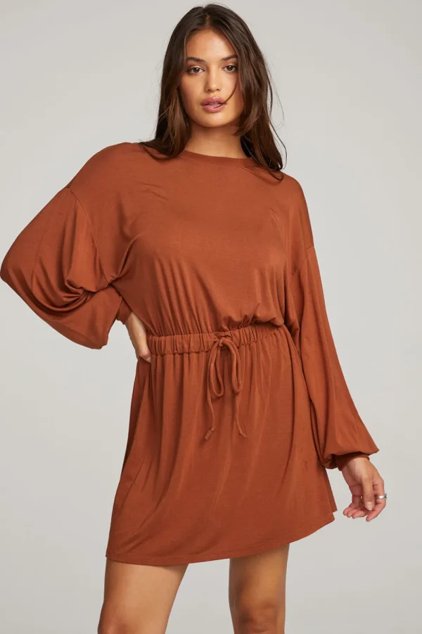 Store Saddle Whiskey Mini Dress Women Loungewear | Dresses