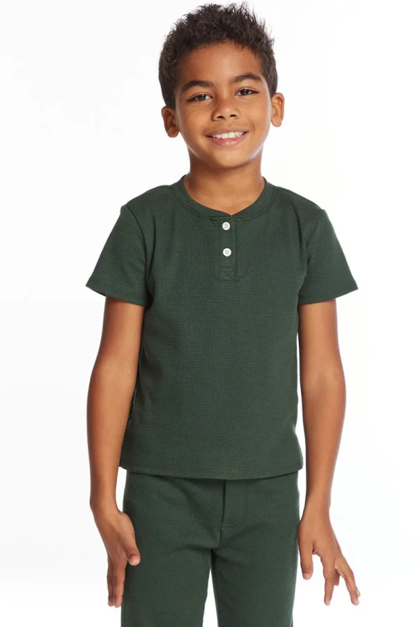 Best Safari Green Boys Henley Kids/BOY Boys