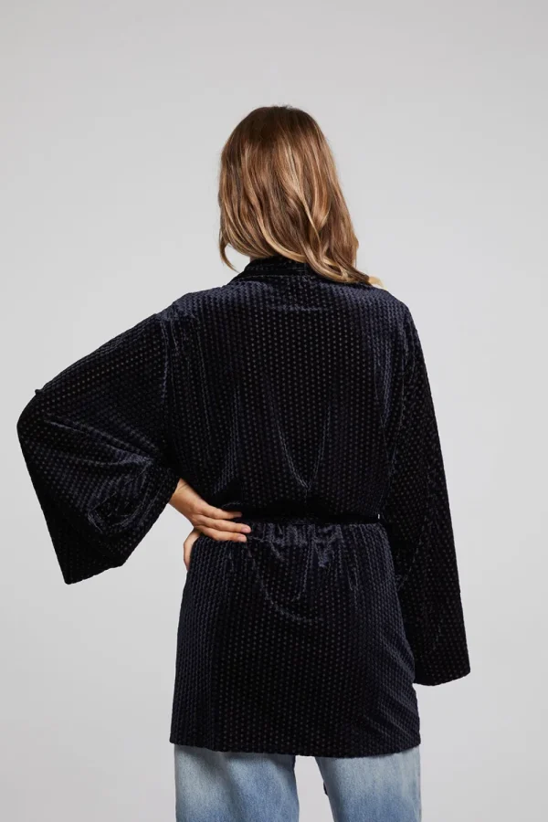 Online Salina Check Burnout Kimono Women Loungewear | Tops