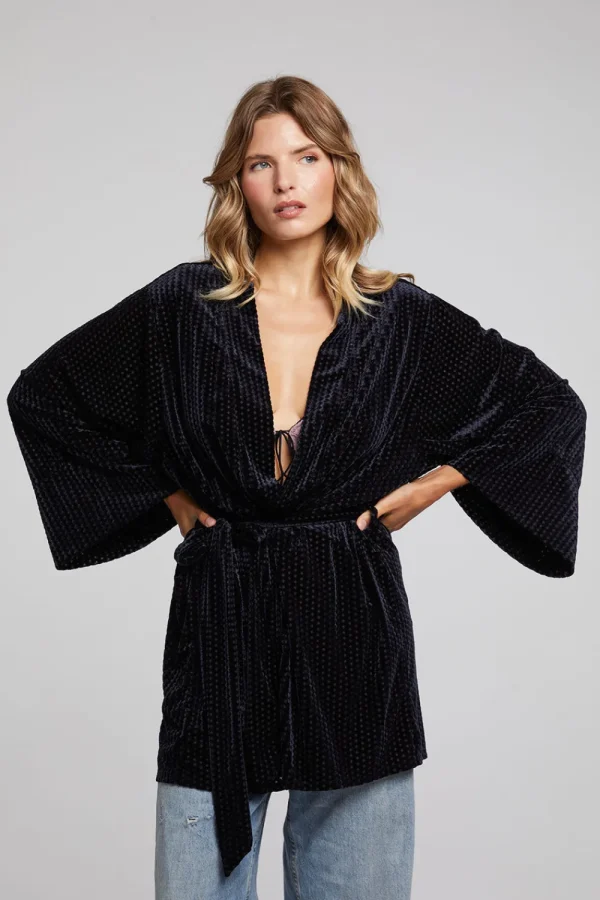 Online Salina Check Burnout Kimono Women Loungewear | Tops