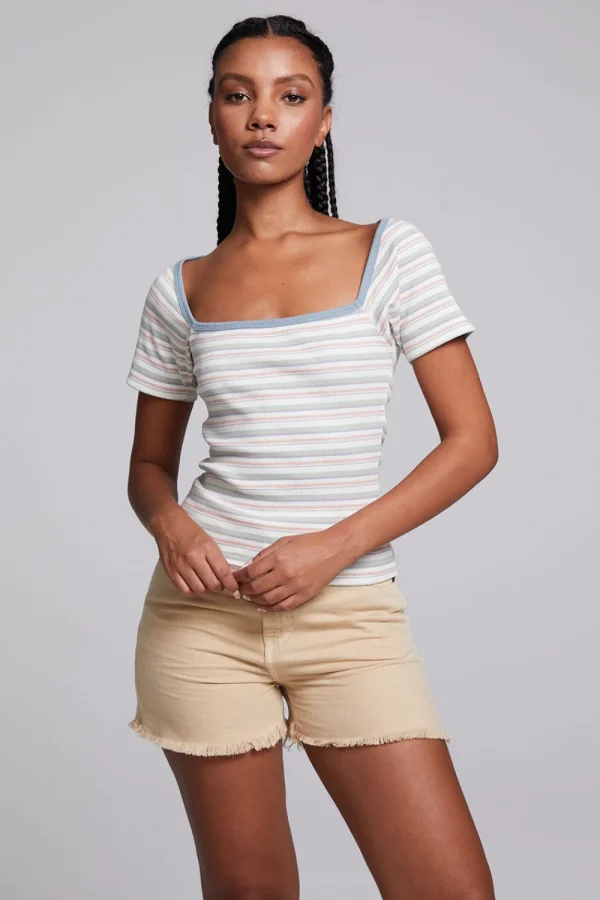 Discount Sambuco Como Stripe Tee Women Loungewear | Tops