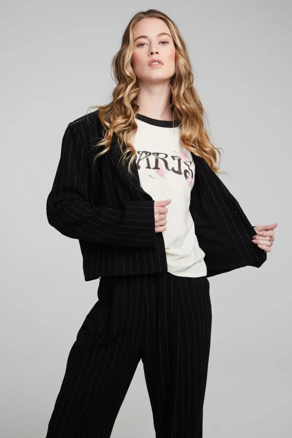 Shop Santana Beverly Pinstripe Blazer Women Outerwear | Loungewear
