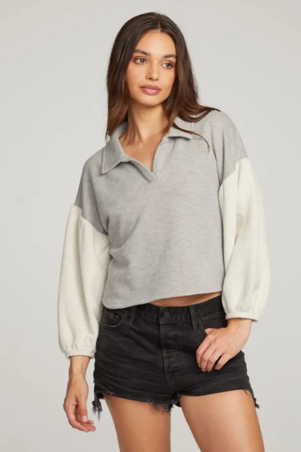 Cheap Saratoga Heather Grey Pullover Women Loungewear | Tops