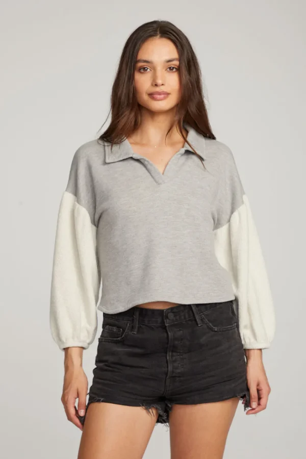 Cheap Saratoga Heather Grey Pullover Women Loungewear | Tops