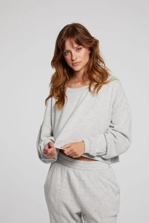 Online Scarlet Heather Grey Pullover Women Loungewear | Tops