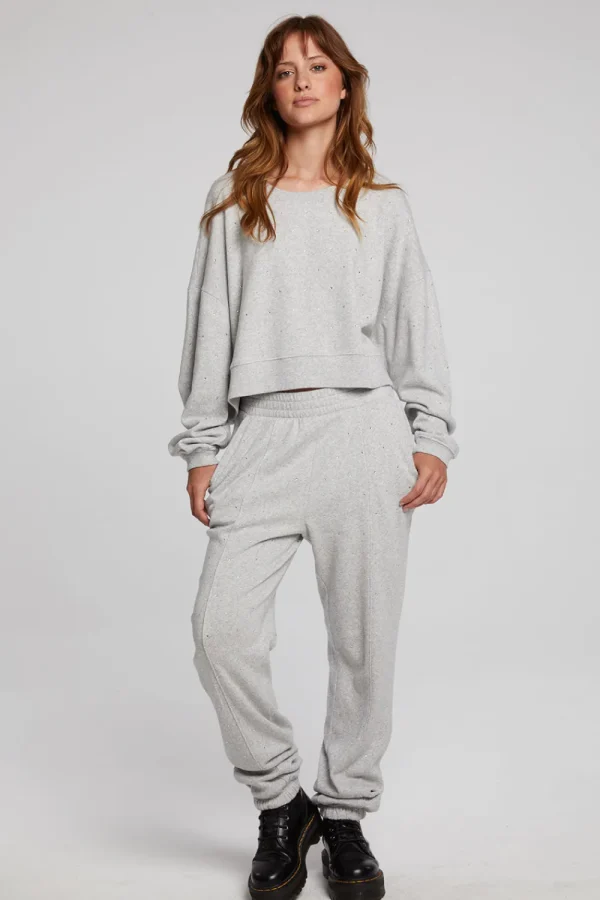 Online Scarlet Heather Grey Pullover Women Loungewear | Tops
