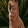 Fashion Seal Bronze Maxi Skirt Women Loungewear | Bottoms