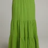 Outlet Seal Piquant Green Maxi Skirt Women Loungewear | Bottoms