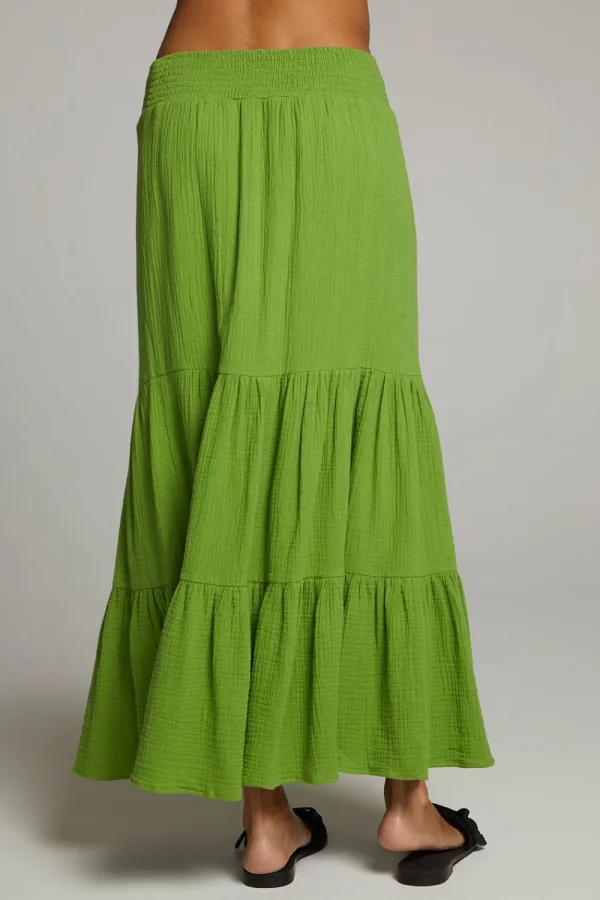 Outlet Seal Piquant Green Maxi Skirt Women Loungewear | Bottoms