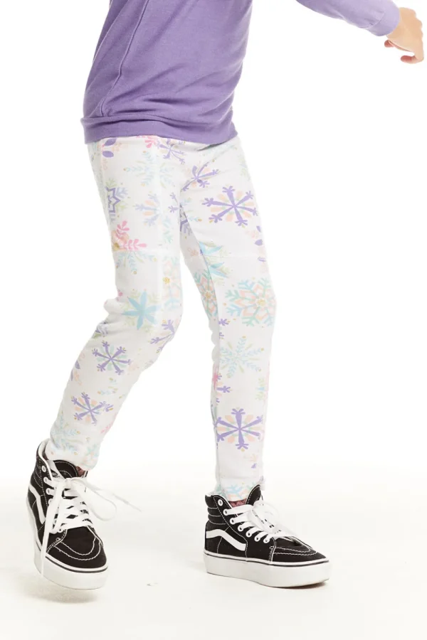 Best Seamed Panel Snowflake Jogger Kids Girls