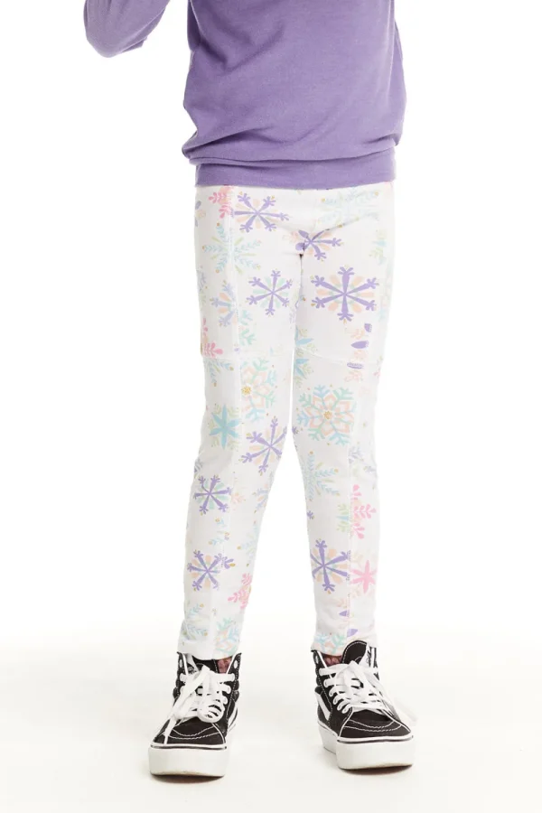 Best Seamed Panel Snowflake Jogger Kids Girls