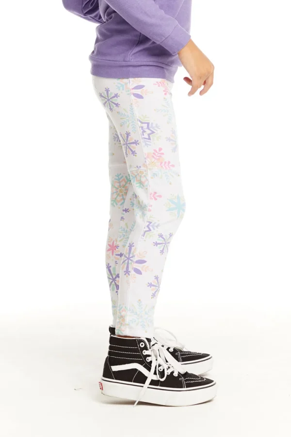 Best Seamed Panel Snowflake Jogger Kids Girls