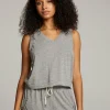 Best Sale Sean Streaky Grey Tank Women Loungewear | Tops