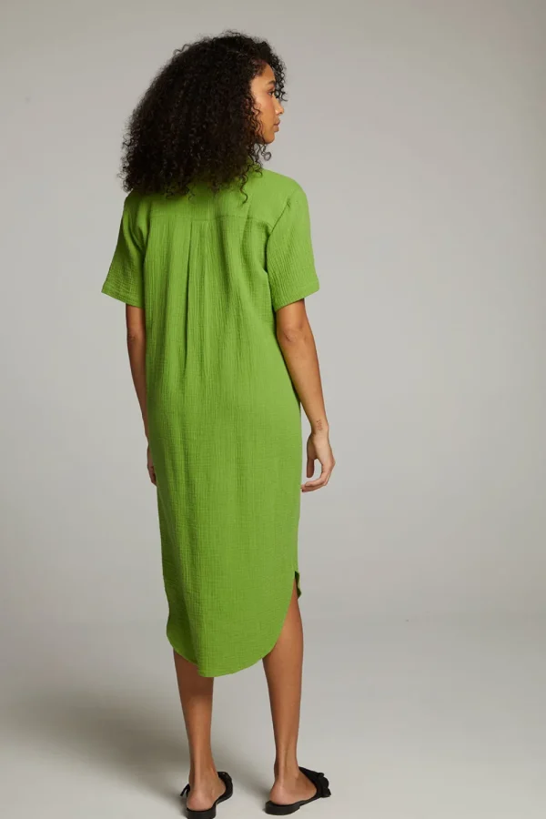 Cheap Sebastian Piquant Green Button Down Women Loungewear | Dresses