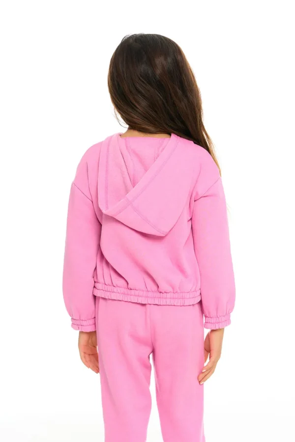Best Sale Semi Cropped Shirred Hoodie Pullover Kids Girls