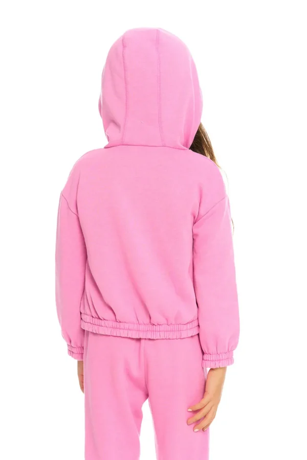 Best Sale Semi Cropped Shirred Hoodie Pullover Kids Girls
