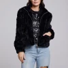 Cheap Sequin Faux Fur Puff Sleeve Jacket Women Outerwear | Loungewear