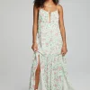 Store Seren Maxi Dress - Grass Daisy Floral Women Loungewear | Dresses