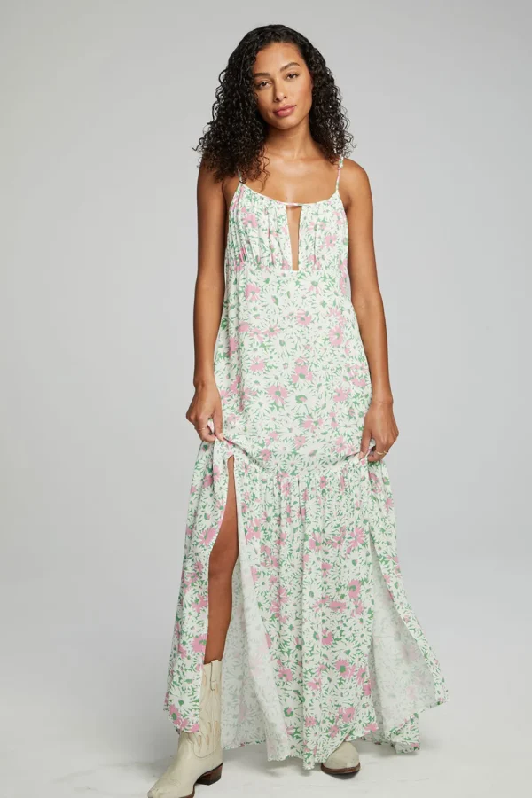 Store Seren Maxi Dress - Grass Daisy Floral Women Loungewear | Dresses