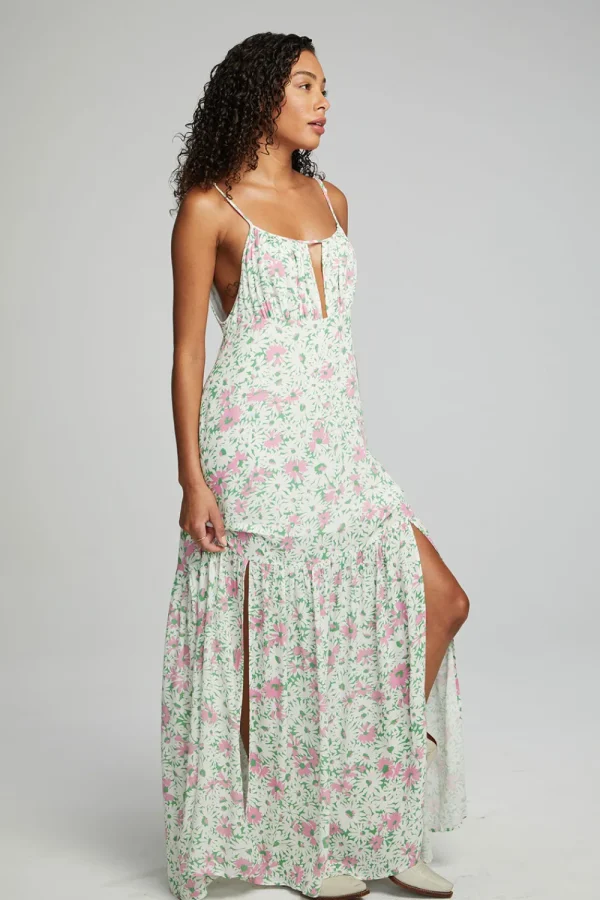 Store Seren Maxi Dress - Grass Daisy Floral Women Loungewear | Dresses