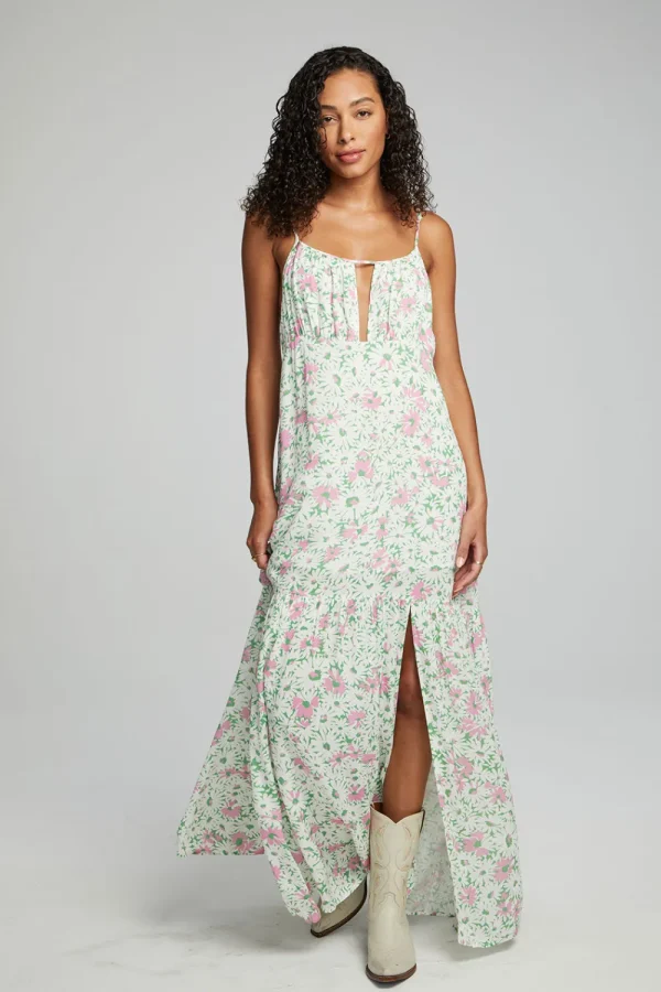 Store Seren Maxi Dress - Grass Daisy Floral Women Loungewear | Dresses