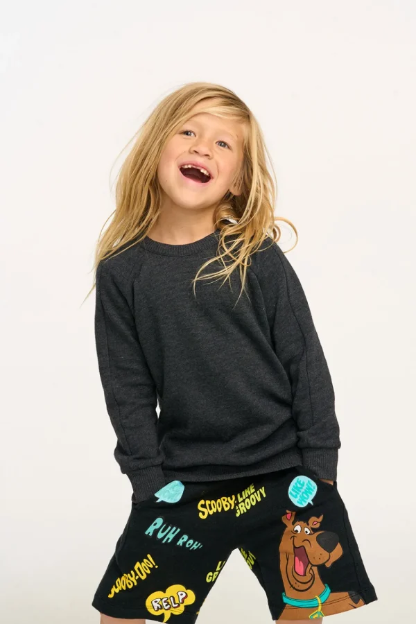 Sale Shadow Black Long Sleeve Pullover Kids/BOY Boys