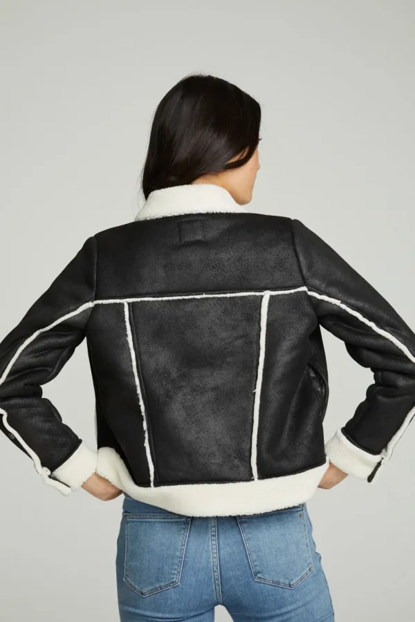 New Shearling Trucker Jacket Women Outerwear | Tops