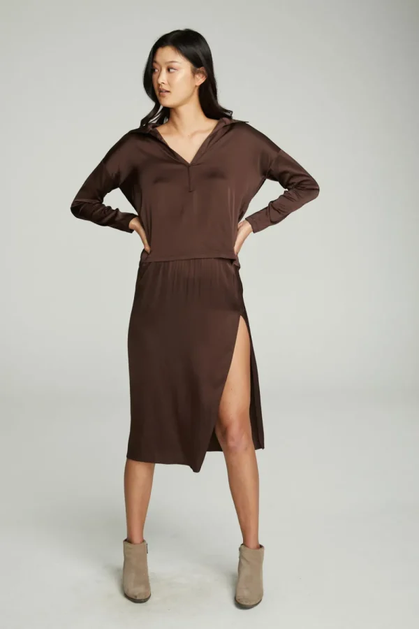 New Side Slit Midi Skirt Women Bottoms | Dresses