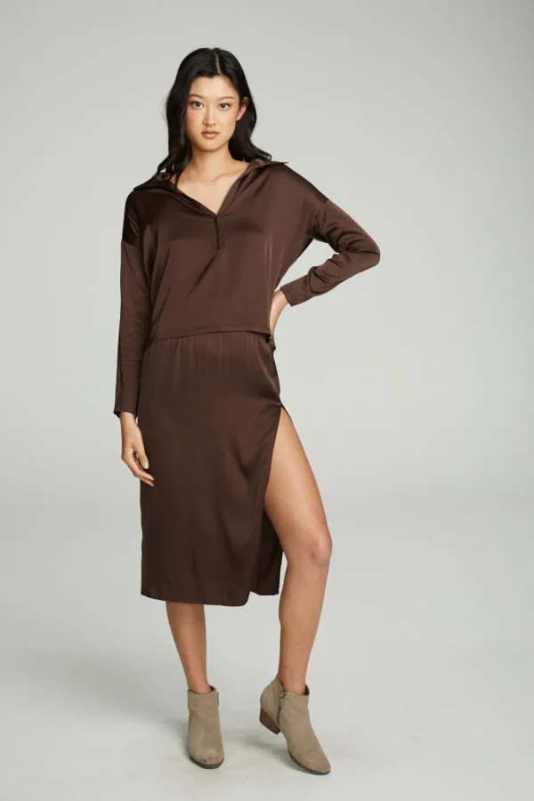 New Side Slit Midi Skirt Women Bottoms | Dresses