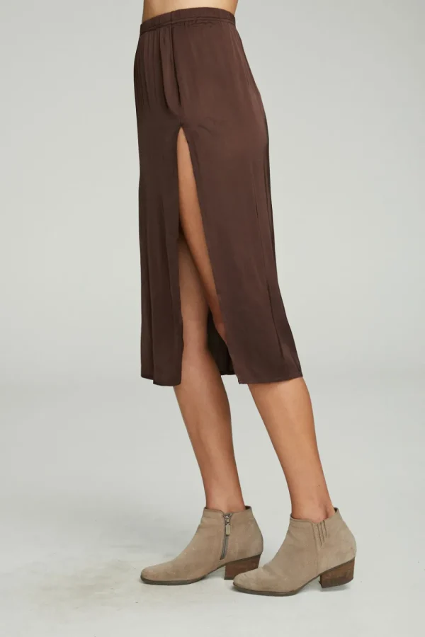 New Side Slit Midi Skirt Women Bottoms | Dresses