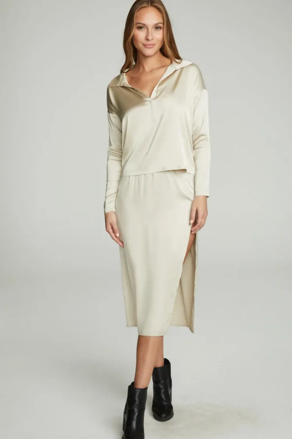 Best Sale Side Slit Midi Skirt Women Bottoms | Dresses