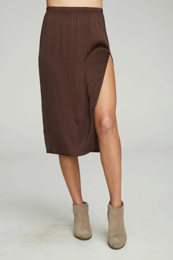 New Side Slit Midi Skirt Women Bottoms | Dresses