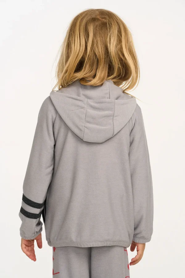 Online Silver Gray Zip Up Hoodie Kids/BOY Boys
