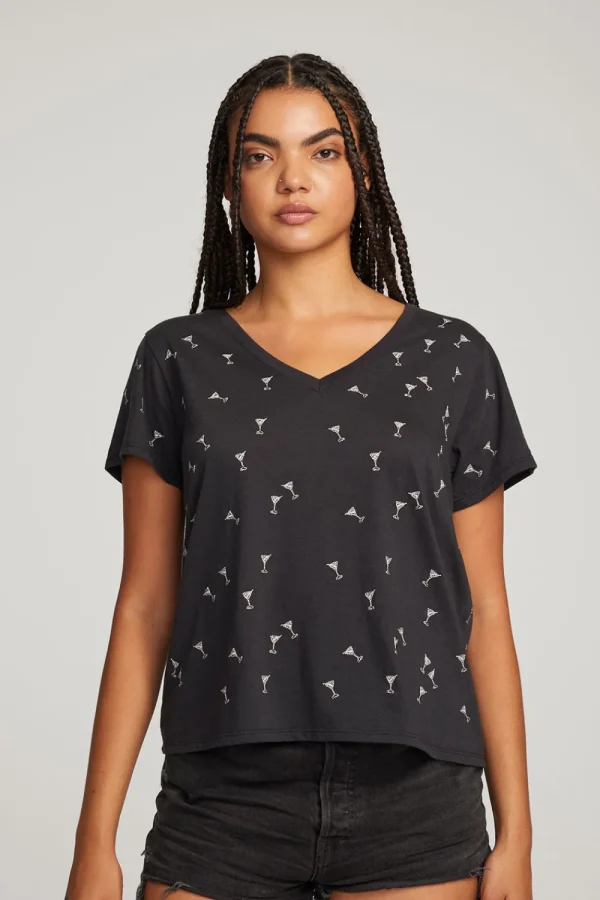 Cheap Silver Martinis Tee Women Loungewear | Graphics