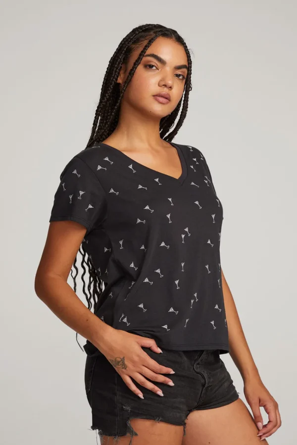Cheap Silver Martinis Tee Women Loungewear | Graphics