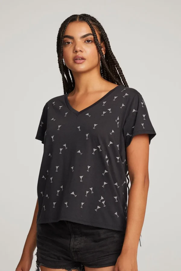 Cheap Silver Martinis Tee Women Loungewear | Graphics