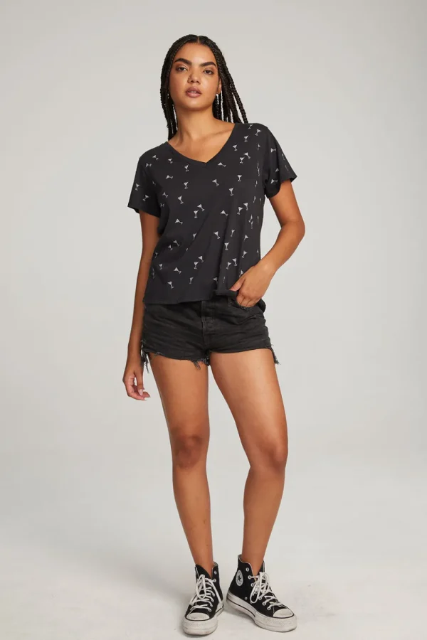 Cheap Silver Martinis Tee Women Loungewear | Graphics