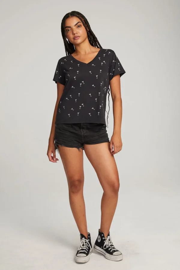 Cheap Silver Martinis Tee Women Loungewear | Graphics