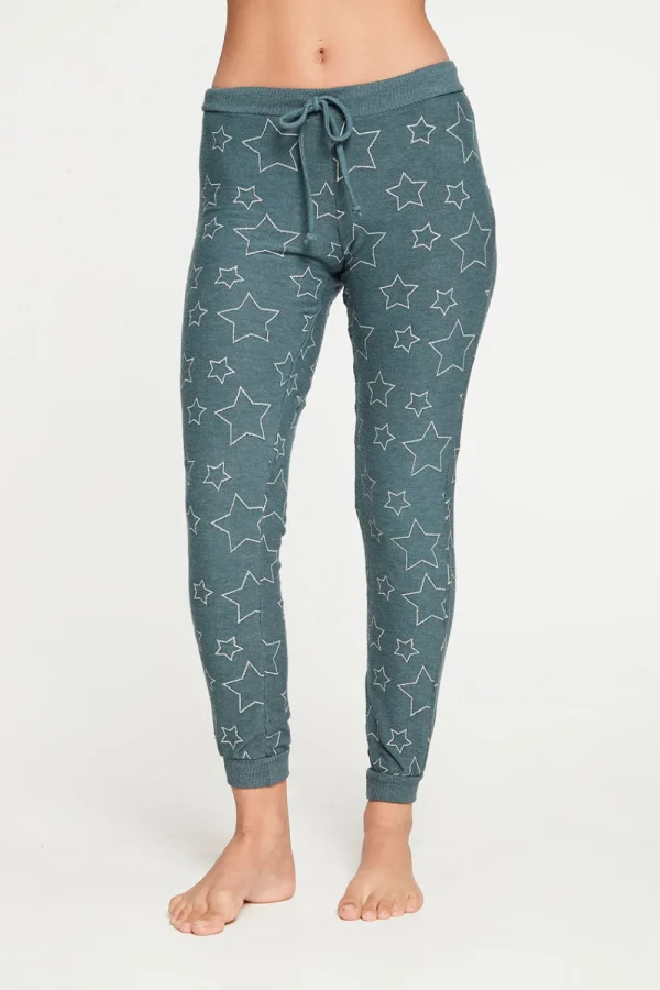 Shop Silver Stars Pant Women Graphics | Bottoms