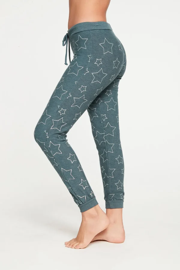 Shop Silver Stars Pant Women Graphics | Bottoms